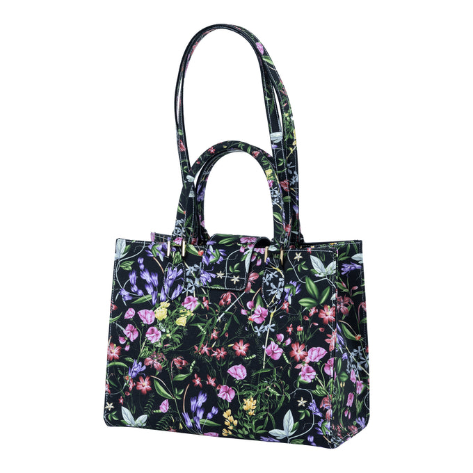 Audrey Tote_Medium_Fairy Tail Flower_Black