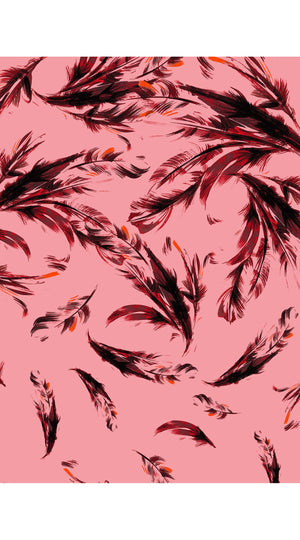 Claire Dress Shirt Collar Cap Sleeve Regular Length Cotton Stretch (Feather Cascade Multi)