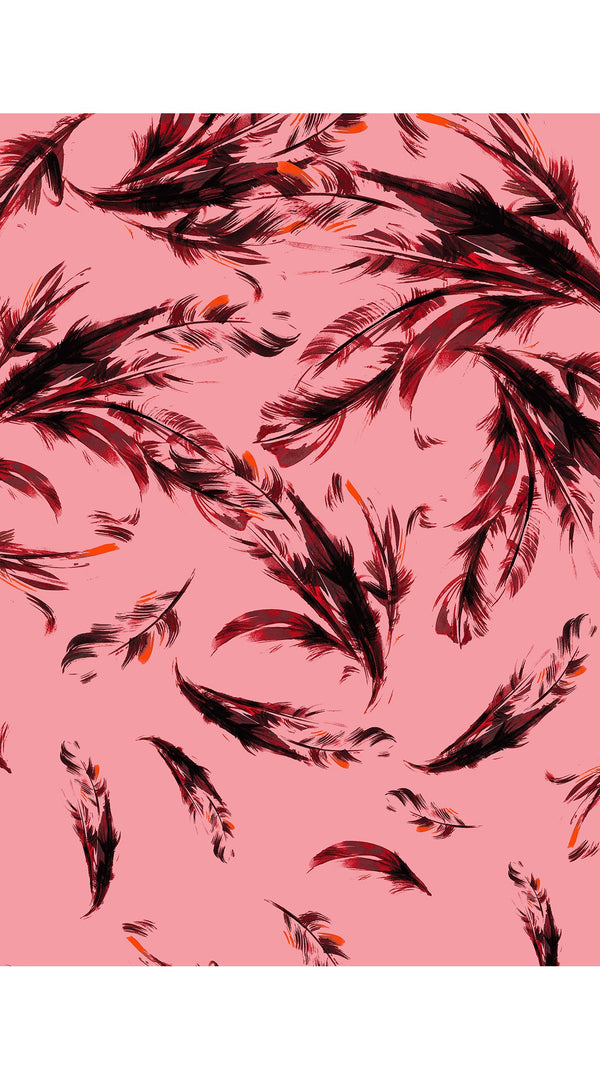 Claire Dress Shirt Collar Cap Sleeve Regular Length Cotton Stretch (Feather Cascade Multi)