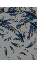 Claire Dress Shirt Collar Cap Sleeve Regular Length Cotton Stretch (Feather Cascade Multi)