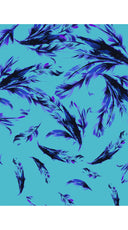 Claire Dress Shirt Collar Cap Sleeve Regular Length Cotton Stretch (Feather Cascade Multi)