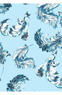 Aster Dress Shirt Collar 3/4 Sleeve Midi Length Cotton Musola (Feather Lightness Pastel)