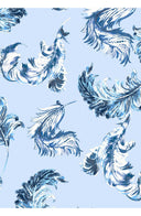 Amber Dress Shirt Collar 3/4 Sleeve Midi Length Poliamide Taffta (Feather Lightness Pastel)