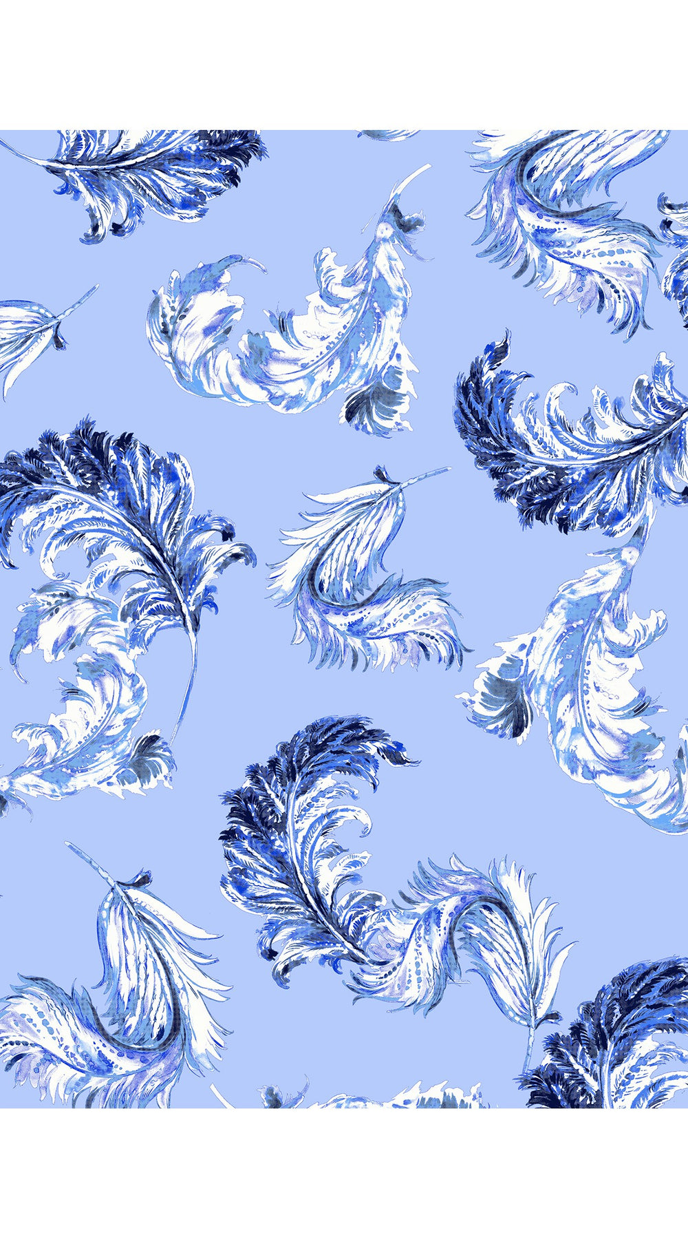 Audrey Dress #1 Shirt Collar 3/4 Sleeve Long Length Cotton Stretch (Feather Lightness Small Pastel)