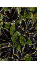 Avenue Dress Shirt Collar 3/4 Sleeve Midi Plus Length Poliamide Taffta (Fiori Cactus Multi Dark)