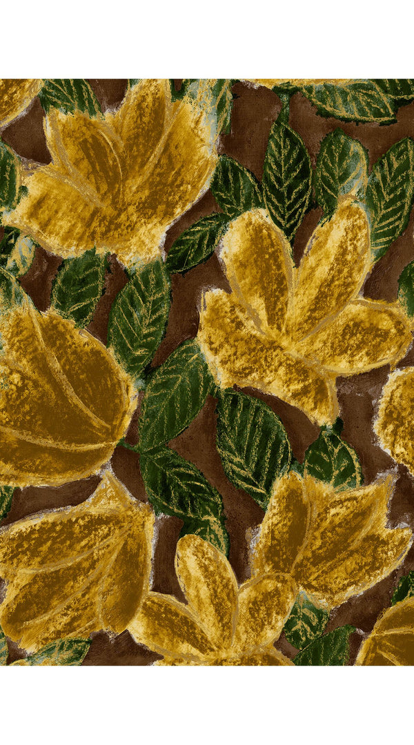 Avenue Dress Shirt Collar 3/4 Sleeve Midi Plus Length Poliamide Taffta (Fiori Cactus Multi Dark)