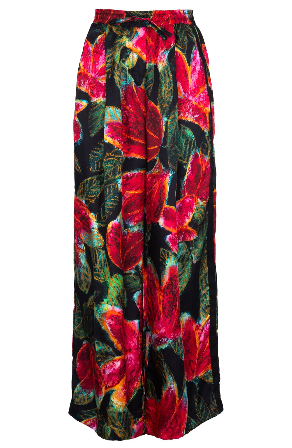 Leah Pants Silk Twill (Fiori Cactus Multi Dark)