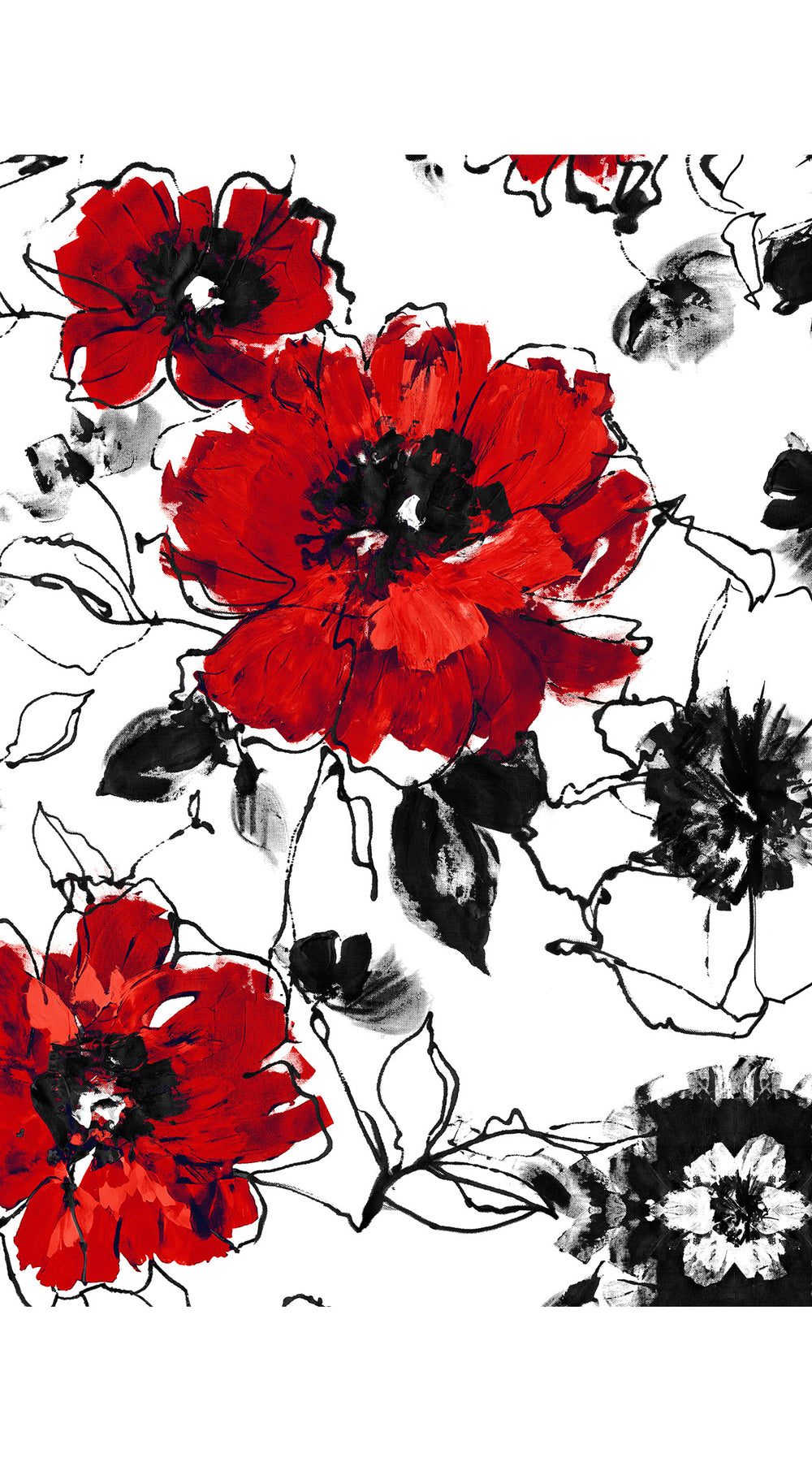 Terry Dress Shirt Collar Sleeveless Midi Plus Length Poliamide Taffta (Fiori D'este Small)