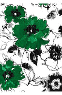 Terry Dress Shirt Collar Sleeveless Midi Plus Length Poliamide Taffta (Fiori D'este)