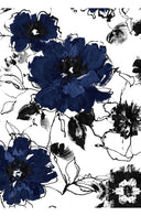 Abelia Dress U Neck Sleeveless Midi Length Cotton Stretch (Fiori D'este)