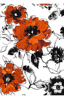 Terry Dress Shirt Collar Sleeveless Midi Plus Length Poliamide Taffta (Fiori D'este)