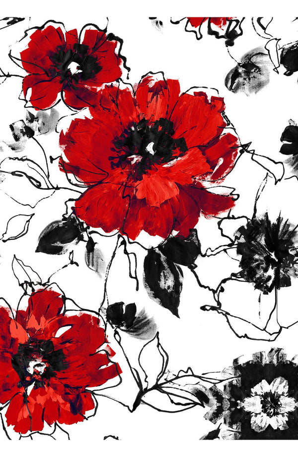 Terry Dress Shirt Collar Sleeveless Midi Plus Length Poliamide Taffta (Fiori D'este)