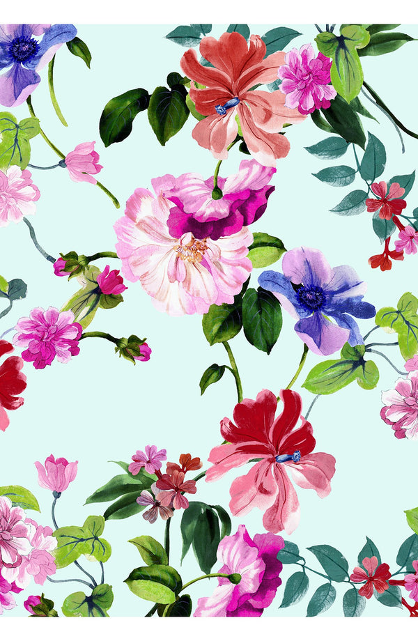 Terry Dress Shirt Collar Sleeveless Midi Length Poliamide Taffta (Fiori Florance)