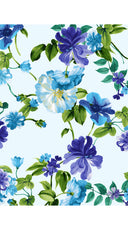 Laurent Dress Shirt Collar 3/4 Sleeve Long Length Cotton Stretch (Fiori Florance)