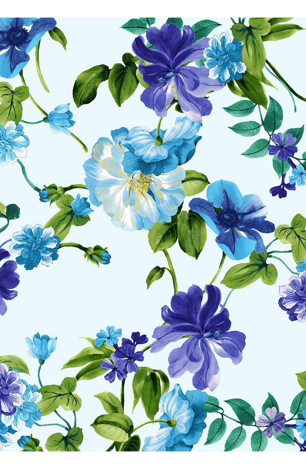 Pajama Shirt & Pajama Pants Silk Twill (Fiori Florance)