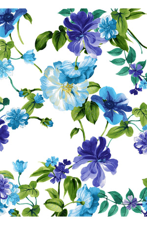 Aster Skirt #1 with Belt Midi Length Silk Taffta (Fiori Florance)