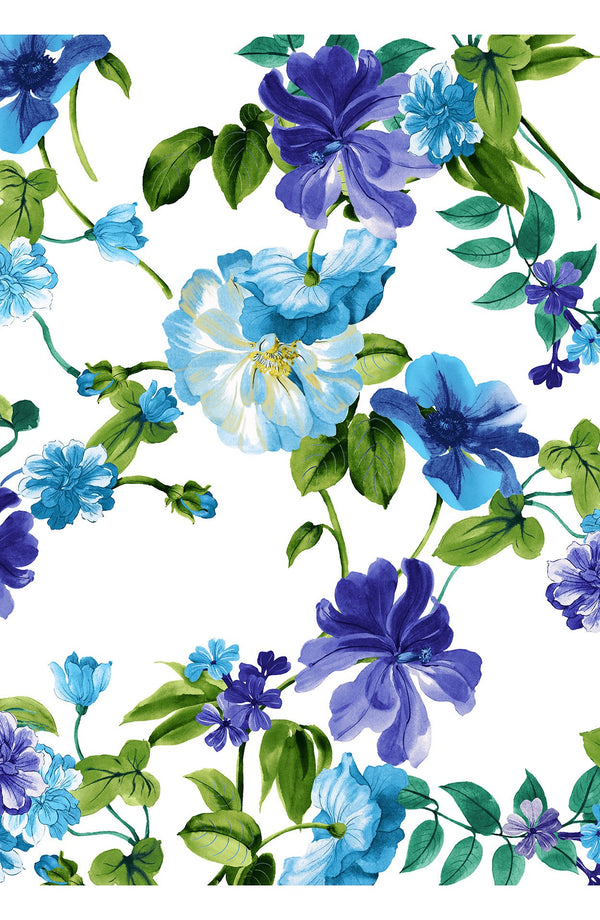 Aster Skirt #1 with Belt Midi Length Silk Taffta (Fiori Florance)