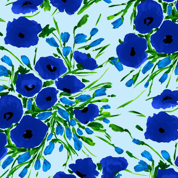 [Create Your Own] Cotton Musola (Fiori Poppy Big Pastel)