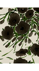 Leah Shirt & Leah Pants Silk Twill (Fiori Poppy Dark)