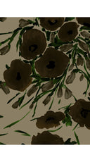 Leah Shirt & Leah Pants Silk Twill (Fiori Poppy Dark)