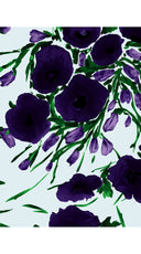 Leah Shirt & Leah Pants Silk Twill (Fiori Poppy Dark)