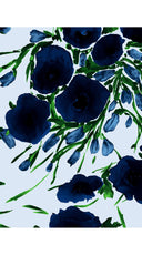 Leah Shirt & Leah Pants Silk Twill (Fiori Poppy Dark)