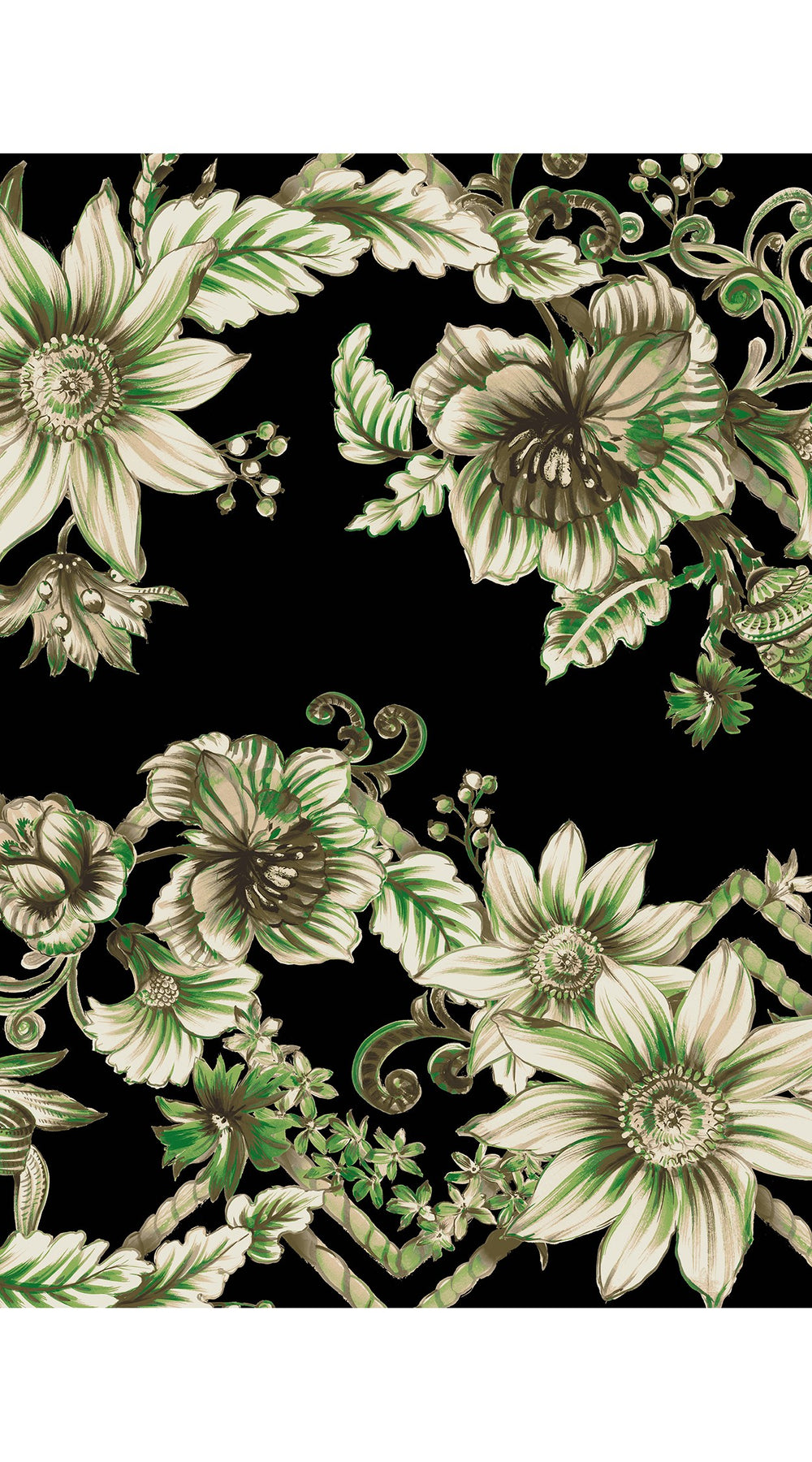 Audrey Dress #3 Shirt Collar 3/4 Sleeve Regular Length Cotton Stretch (Flower Luxembrug Ivory)