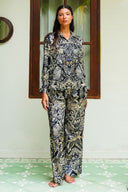 Sydney Shirt Long Sleeve & Sydney Pants Silk Twill (Fortuny Velvet)