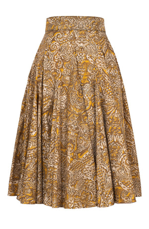 Samantha Skirt Midi Length Poliamide Taffta (Fortuny Velvet)