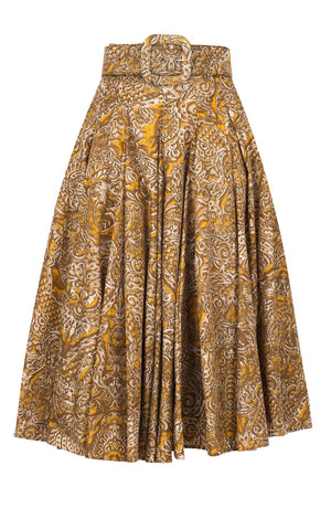 Samantha Skirt Midi Length Poliamide Taffta (Fortuny Velvet)