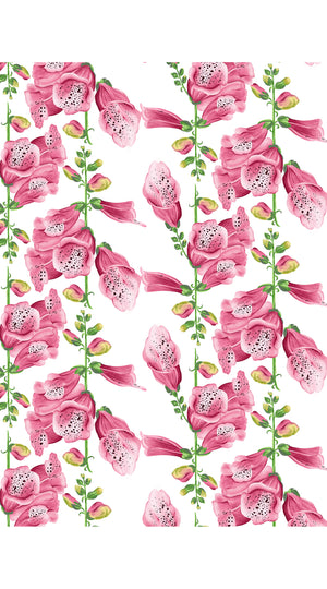 Pants Silk (Fox Glove Flower Small White)