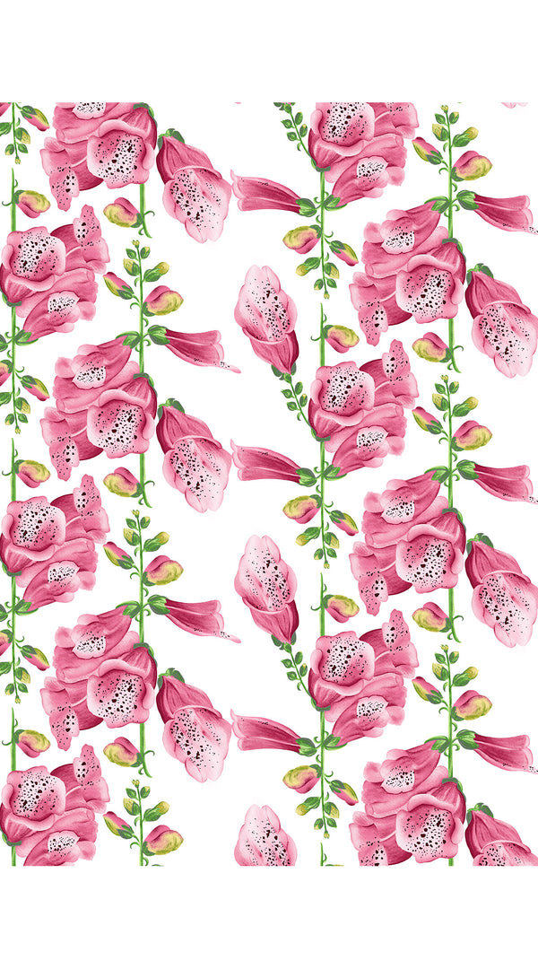 Pants Silk (Fox Glove Flower Small White)