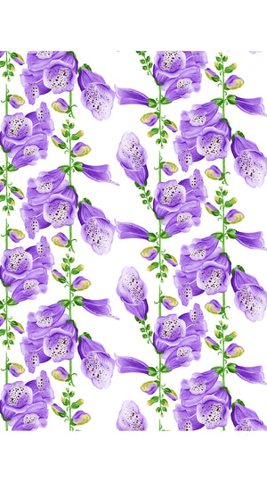 Pants Silk (Fox Glove Flower Small White)