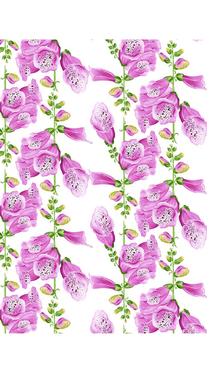Pants Silk (Fox Glove Flower Small White)