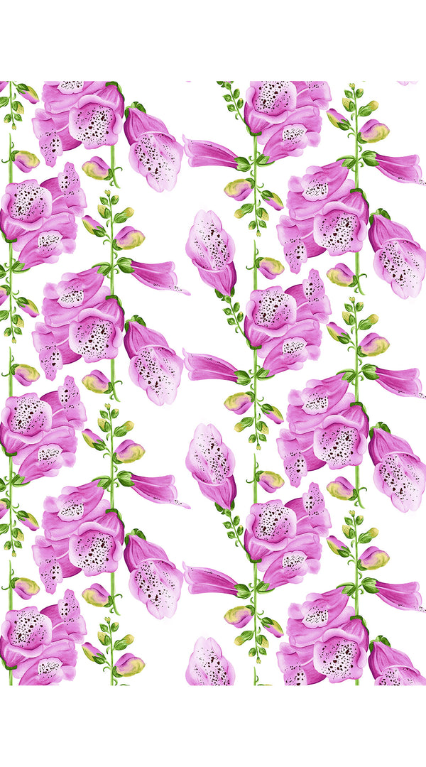 Pants Silk (Fox Glove Flower Small White)
