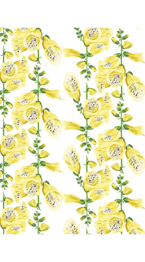 Pants Silk (Fox Glove Flower Small White)