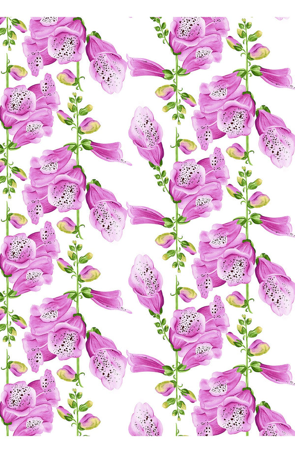 Sweetney Shirt Long Sleeve & Sweetney Pants Silk Twill (Fox Glove Flower White)