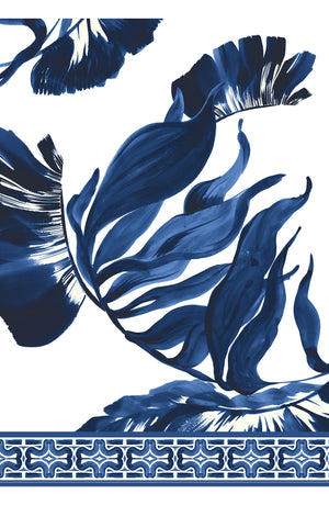 Audrey Dress #2 Shirt Collar 3/4 Sleeve Regular +3 Length Cotton Stretch (Foxtail Palm)