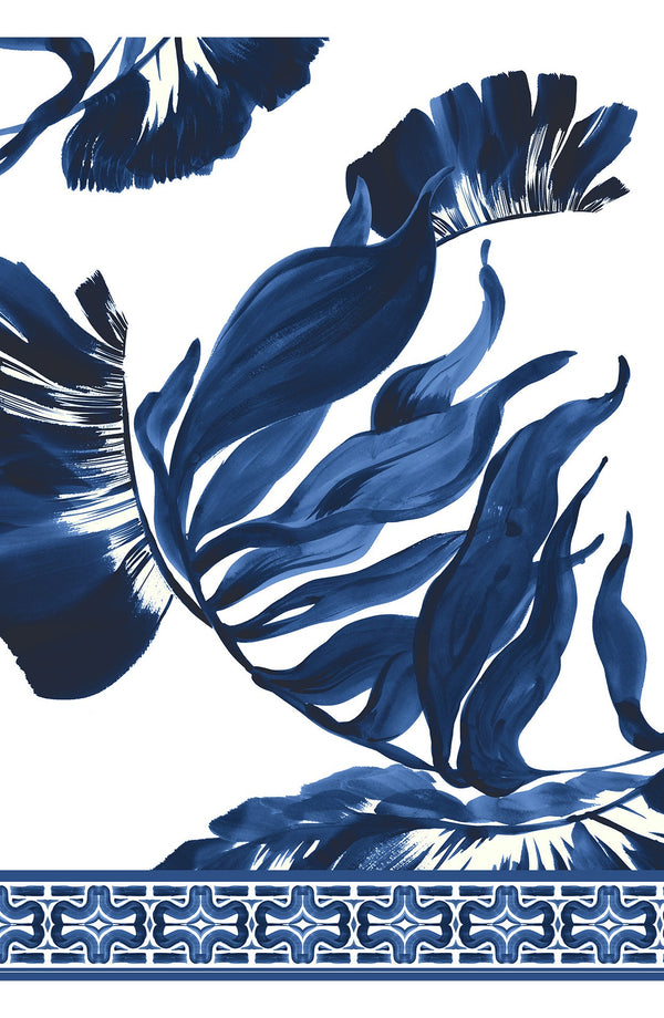 Audrey Dress #2 Shirt Collar 3/4 Sleeve Regular +3 Length Cotton Stretch (Foxtail Palm)