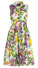 Audrey Dress #4 Shirt Collar Sleeveless Long  Musola (Fruit Farm)