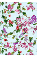 Aster Dress Shirt Collar 3/4 Sleeve Midi Length Cotton Musola (Gallerie Summer Bouquet)