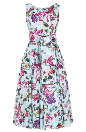 Aster Dress Crew Boat Sleeveless Midi Length Cotton Musola (Gallerie Summer Bouquet)