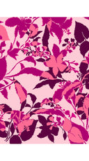 Aster Dress Shirt Collar 3/4 Sleeve Midi Length Cotton Musola (Genova Mono Flower Pastel)