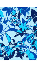 Aster Dress Shirt Collar 3/4 Sleeve Midi Length Cotton Musola (Genova Mono Flower Pastel)