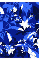 Abelia Dress U Neck Sleeveless Midi Length Cotton Stretch (Genova Mono Flower White)