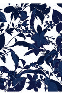 Abelia Dress U Neck Sleeveless Midi Length Cotton Stretch (Genova Mono Flower White)