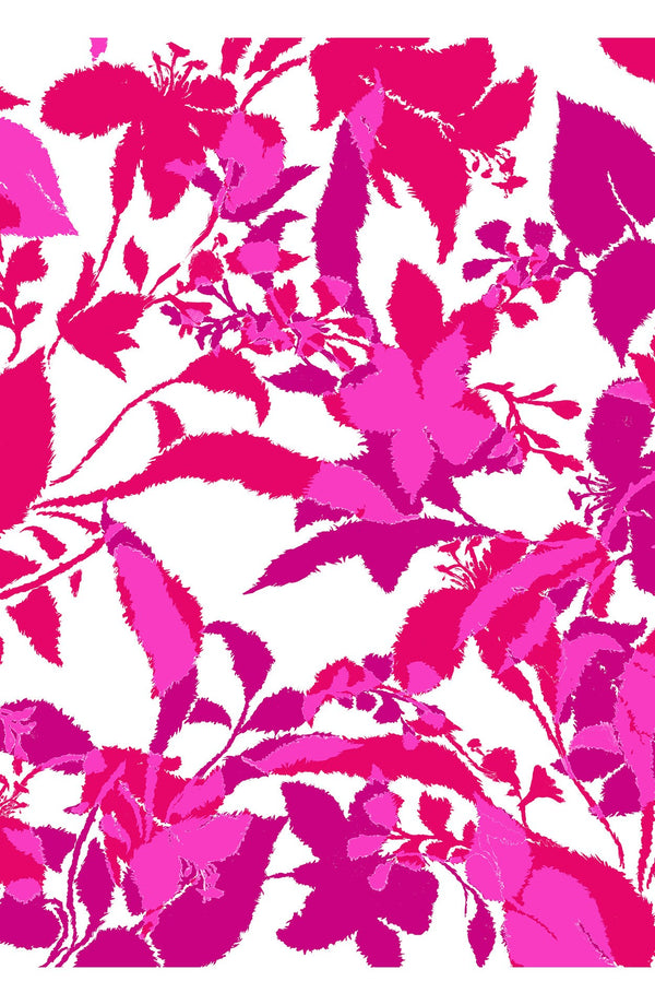 Abelia Dress U Neck Sleeveless Midi Length Cotton Stretch (Genova Mono Flower White)