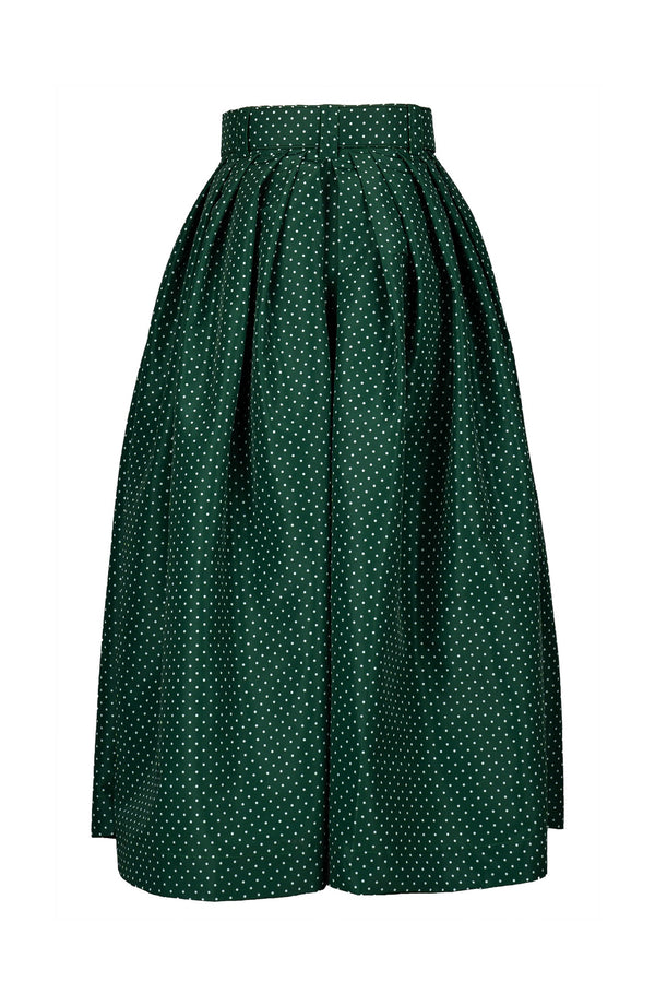 Irene Skirt Midi Length Poliamide Taffta (Gentlemans Dot)