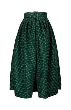 Irene Skirt Midi Length Poliamide Taffta (Gentlemans Dot)