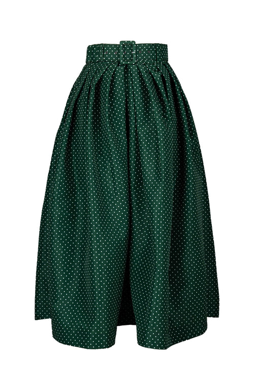 Irene Skirt Midi Length Poliamide Taffta (Gentlemans Dot)